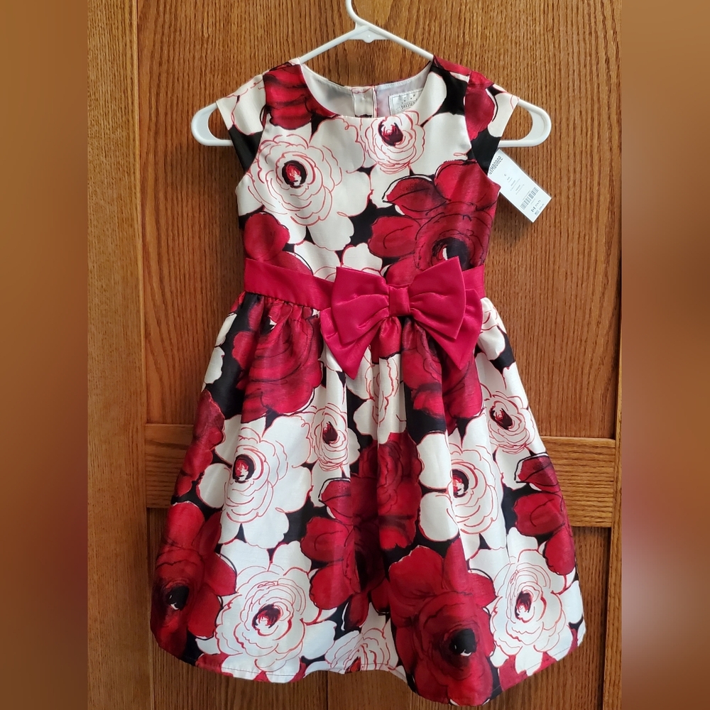 Gymboree "Dressed Up" Girl's Size 6 Red, White, Black Party Dress -- NWT